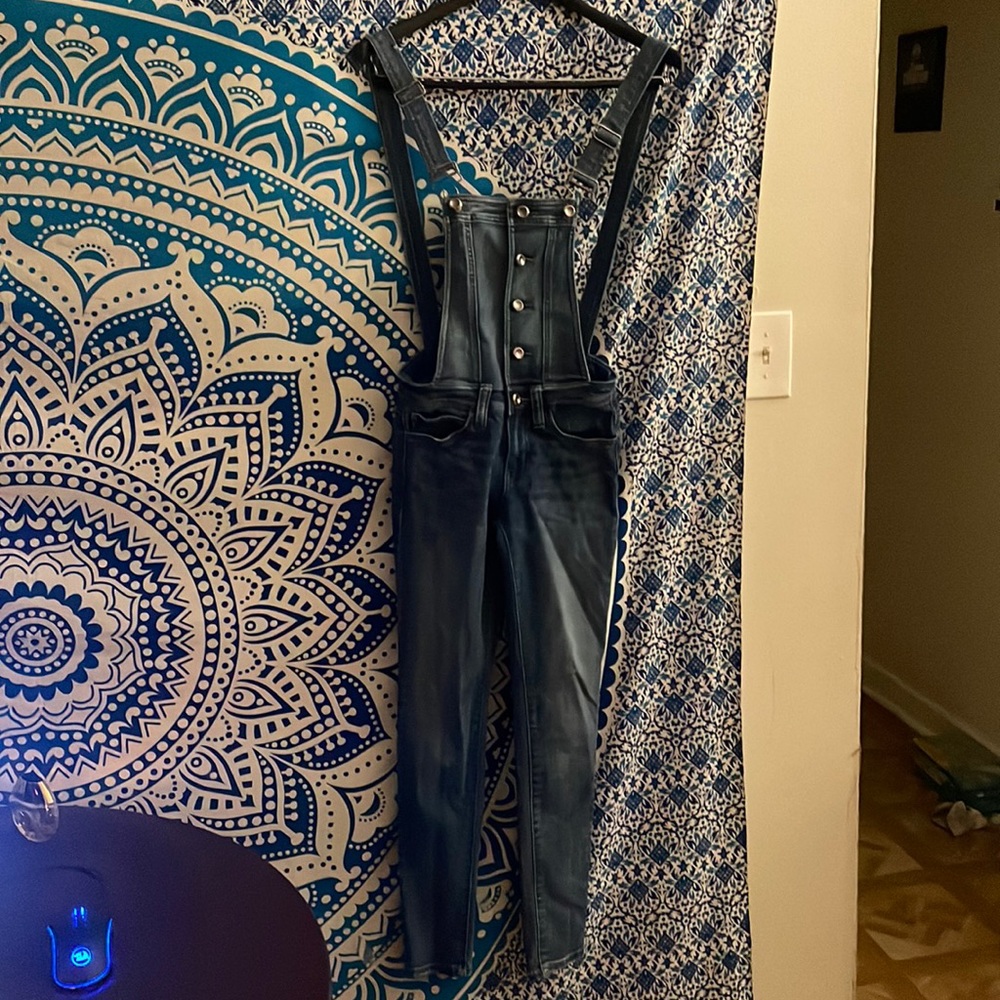 XS High rise Skinny Jean Overalls KanCan